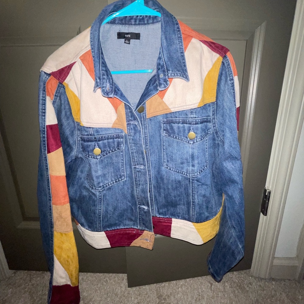 Fate Denim/Jean Jacket with Suede accents!!